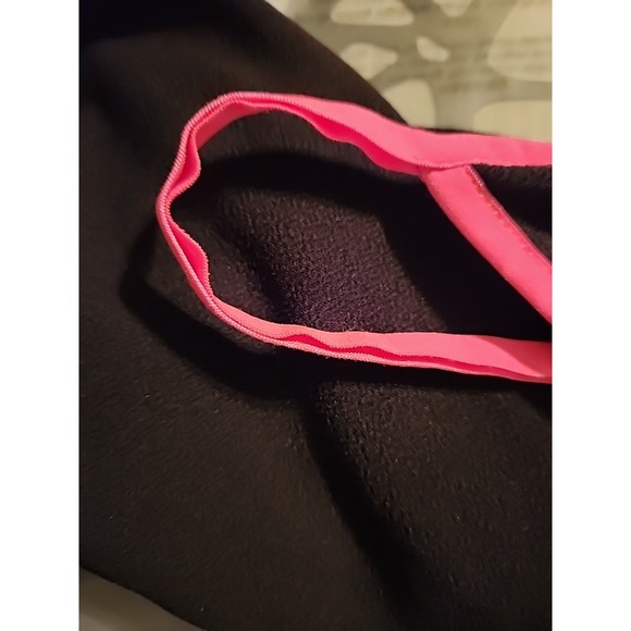 Almost Famous Womens Black Pink Spaghetti Strap Asymmetrical Hem Dress Juniors M - Picture 7 of 7